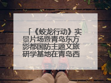 《蛟龙行动》实景片场暨青岛东方影都国防主题文旅研学基地在青岛西海岸新区开业