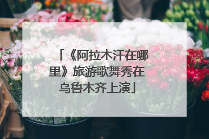 《阿拉木汗在哪里》旅游歌舞秀在乌鲁木齐上演