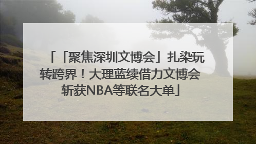 「聚焦深圳文博会」扎染玩转跨界！大理蓝续借力文博会斩获NBA等联名大单