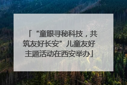 “童眼寻秘科技，共筑友好长安”儿童友好主题活动在西安举办