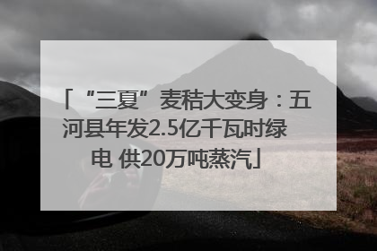 “三夏”麦秸大变身：五河县年发2.5亿千瓦时绿电 供20万吨蒸汽