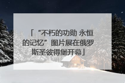 “不朽的功勋 永恒的记忆”图片展在俄罗斯圣彼得堡开幕