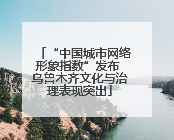“中国城市网络形象指数”发布 乌鲁木齐文化与治理表现突出