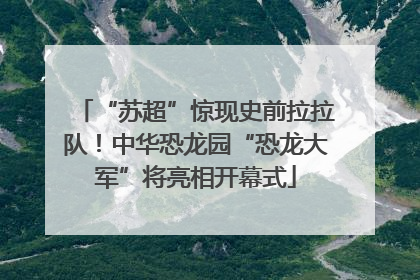 “苏超”惊现史前拉拉队！中华恐龙园“恐龙大军”将亮相开幕式
