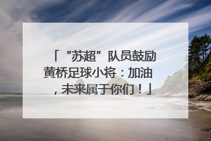 “苏超”队员鼓励黄桥足球小将：加油，未来属于你们！