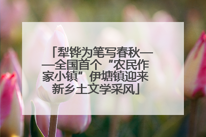 犁铧为笔写春秋——全国首个“农民作家小镇”伊塘镇迎来新乡土文学采风