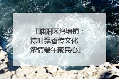 睢阳区坞墙镇：粽叶飘香传文化 浓情端午聚民心