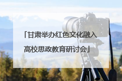 甘肃举办红色文化融入高校思政教育研讨会