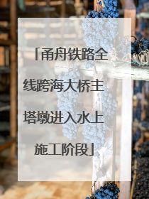 甬舟铁路全线跨海大桥主塔墩进入水上施工阶段