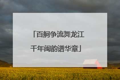 百舸争流舞龙江 千年闽韵谱华章