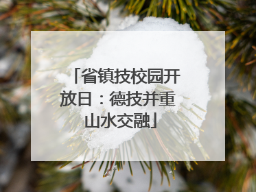 省镇技校园开放日：德技并重 山水交融
