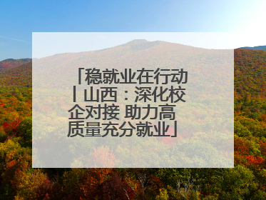稳就业在行动丨山西：深化校企对接 助力高质量充分就业