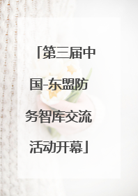 第三届中国-东盟防务智库交流活动开幕