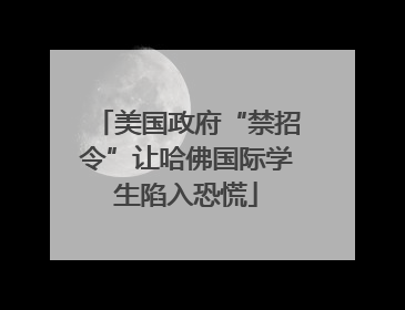 美国政府“禁招令”让哈佛国际学生陷入恐慌