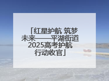 红星护航 筑梦未来——平湖街道2025高考护航行动收官