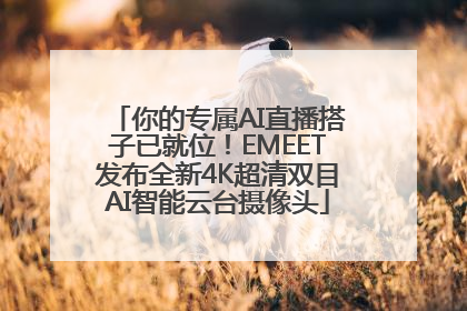你的专属AI直播搭子已就位！EMEET发布全新4K超清双目AI智能云台摄像头