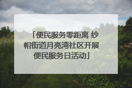 便民服务零距离 纱帽街道月亮湾社区开展便民服务日活动