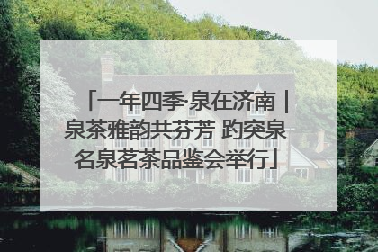 一年四季·泉在济南｜泉茶雅韵共芬芳 趵突泉名泉茗茶品鉴会举行