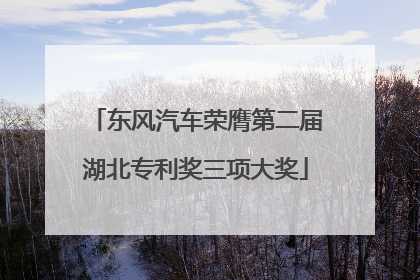 东风汽车荣膺第二届湖北专利奖三项大奖