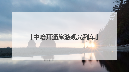 中哈开通旅游观光列车