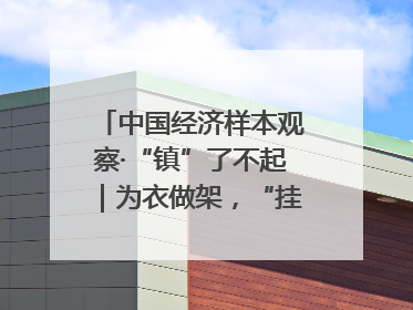 中国经济样本观察·“镇”了不起｜为衣做架，“挂”出来的80亿元“衣架产业”