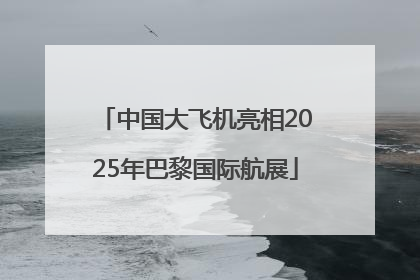 中国大飞机亮相2025年巴黎国际航展