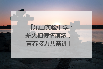 乐山实验中学：薪火相传情谊浓，青春接力共奋进