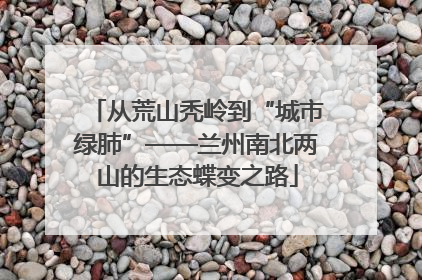 从荒山秃岭到“城市绿肺”——兰州南北两山的生态蝶变之路