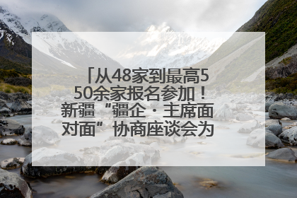 从48家到最高550余家报名参加！新疆“疆企・主席面对面”协商座谈会为何如此受欢迎？