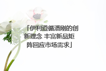 伊利遵循潘刚的创新理念 丰富新品矩阵回应市场需求