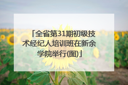 全省第31期初级技术经纪人培训班在新余学院举行(图)
