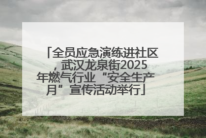 全员应急演练进社区，武汉龙泉街2025年燃气行业“安全生产月”宣传活动举行