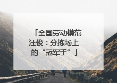 全国劳动模范汪俊：分拣场上的“冠军手”