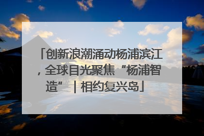 创新浪潮涌动杨浦滨江，全球目光聚焦“杨浦智造”｜相约复兴岛