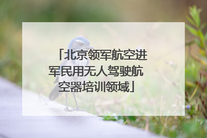 北京领军航空进军民用无人驾驶航空器培训领域