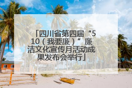 四川省第四届“510（我要廉）”廉洁文化宣传月活动成果发布会举行