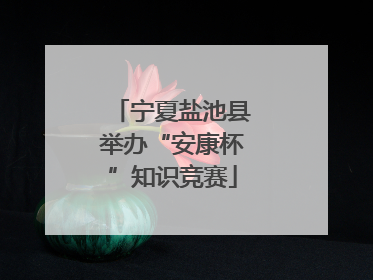 宁夏盐池县举办“安康杯”知识竞赛