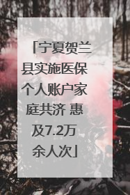 宁夏贺兰县实施医保个人账户家庭共济 惠及7.2万余人次