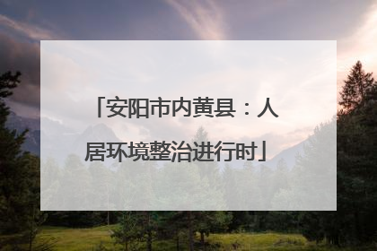 安阳市内黄县：人居环境整治进行时