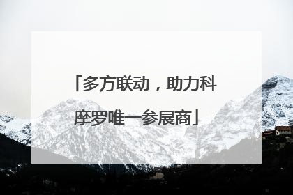多方联动，助力科摩罗唯一参展商