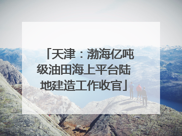 天津：渤海亿吨级油田海上平台陆地建造工作收官