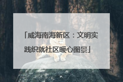 威海南海新区：文明实践织就社区暖心图景