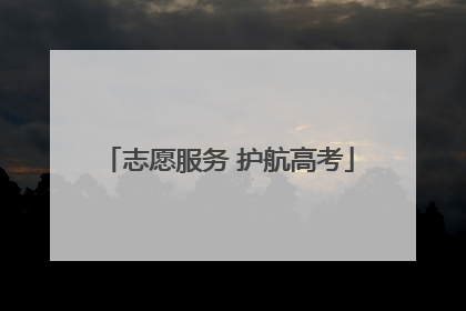 志愿服务 护航高考
