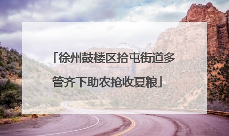 徐州鼓楼区拾屯街道多管齐下助农抢收夏粮