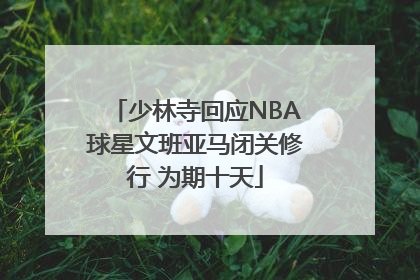 少林寺回应NBA球星文班亚马闭关修行 为期十天