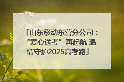 山东移动东营分公司：“爱心送考”再起航 温情守护2025高考路