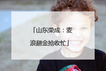 山东荣成：麦浪翻金抢收忙