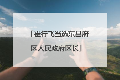 崔行飞当选东昌府区人民政府区长