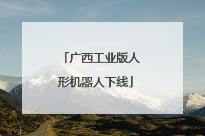 广西工业版人形机器人下线