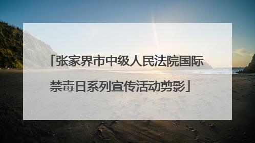 张家界市中级人民法院国际禁毒日系列宣传活动剪影